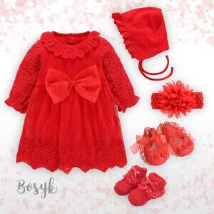 Victoria Sweet Dream Dress-Set- Dress for Baby Girls -Elegant Dresses for Baby